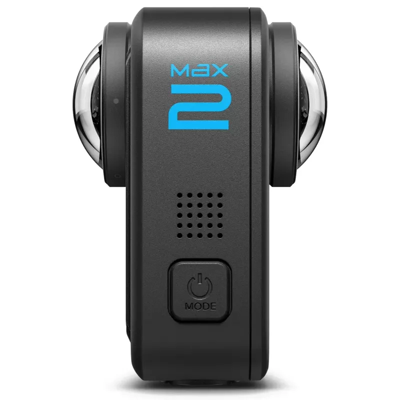 Veiksmo kamera GoPro MAX2 su 8K Ultra HD, 29,5 MP jutikliu, 100 fps, LCD ekranu, GPS, Wi‑Fi — priedų rinkinys