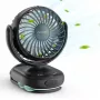 Nešiojamas vežimėlio ventiliatorius Momcozy PF001-PK10BA-A — rožinis, maitinamas baterijomis, prisegamas ventiliatorius