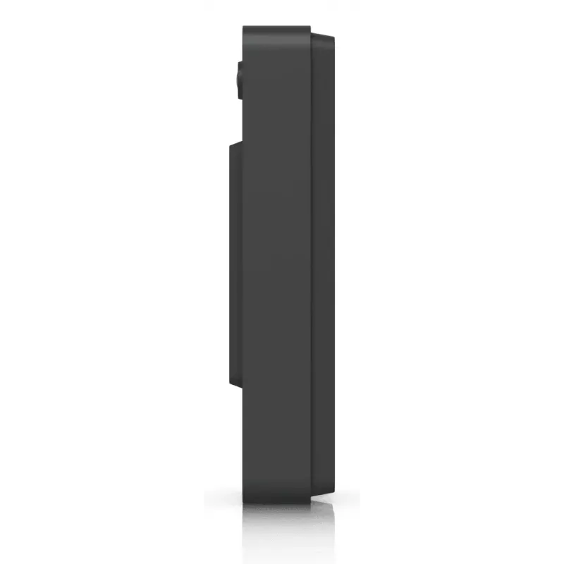 Durų skambutis UBIQUITI Doorbell Lite juodas — laidinis PoE vaizdo durų skambutis, 5 MP, 2560×1920, IPX5, metalinis ir polikarbonatinis korpusas