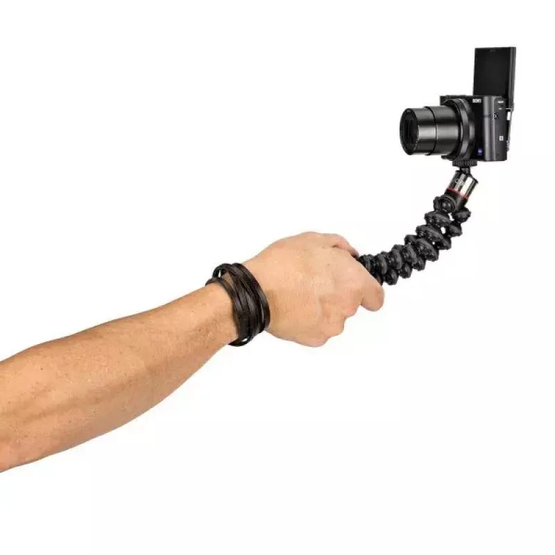 JOBY GorillaPod 500 stovas veiksmo kameroms, 3 kojos, maks. apkrova 0,5 kg, juoda/pilka