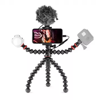 Joby GorillaPod Mobile Vlogging Kit Joby JB01645-BWW 3 kojos 540g Juoda Raudona