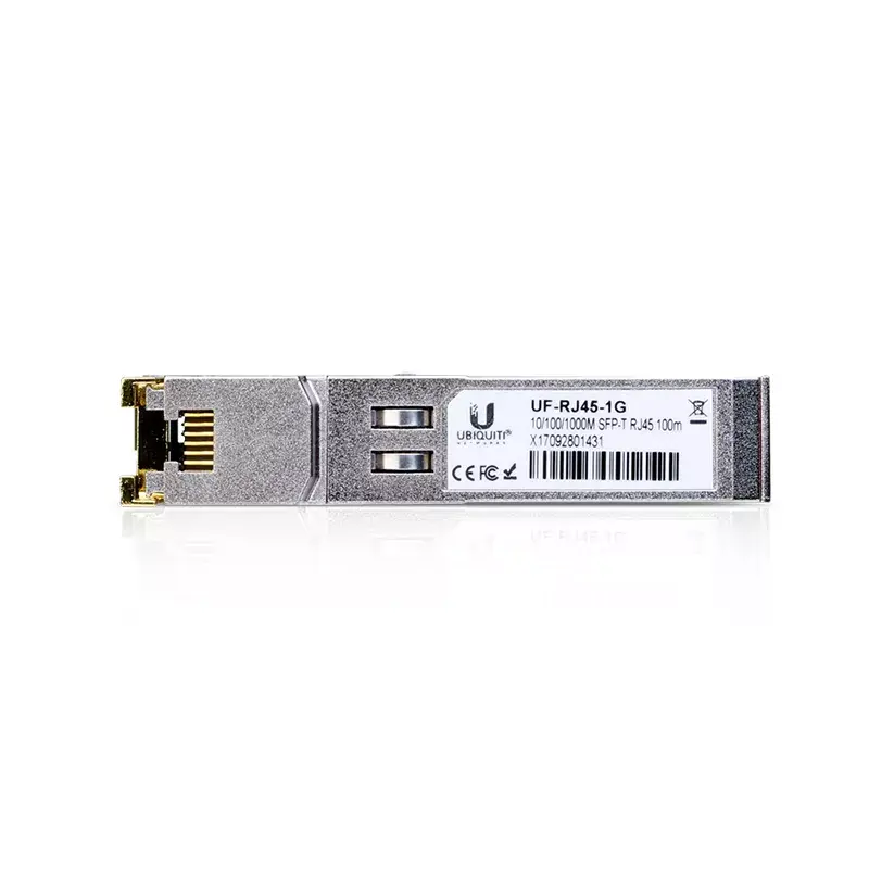 SFP vario siųstuvas-imtuvas Ubiquiti UF-RJ45-1G, RJ-45 sąsaja, 1000BASE, 1000 Mbit/s, iki 100 m, 0–70 °C