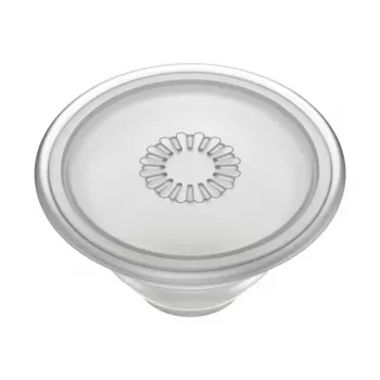 Grip PopSockets PlantCore by Popsockets — universalus telefono laikiklis, pilkas permatomas, 38,8×7,7 mm