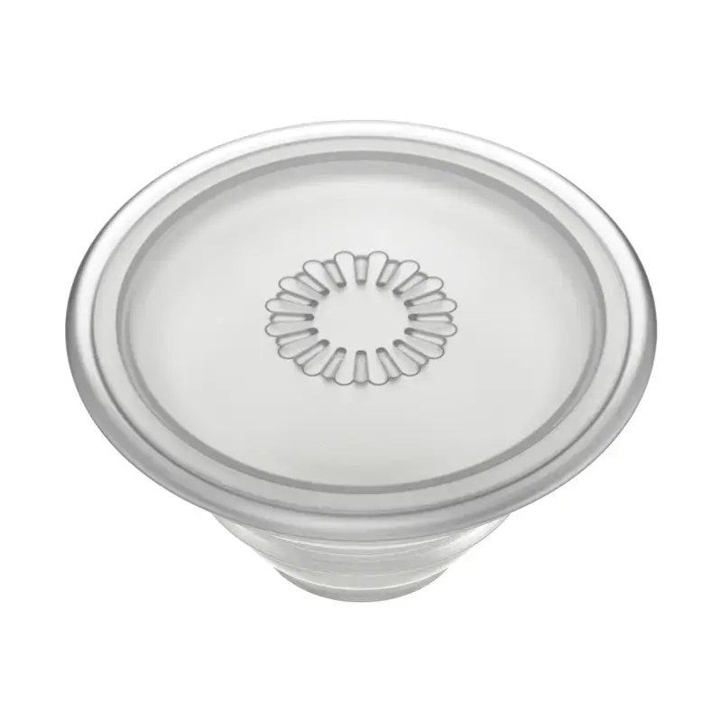 Grip PopSockets PlantCore by Popsockets — universalus telefono laikiklis, pilkas permatomas, 38,8×7,7 mm