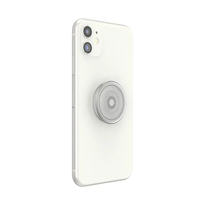Grip PopSockets PlantCore by Popsockets — universalus telefono laikiklis, pilkas permatomas, 38,8×7,7 mm