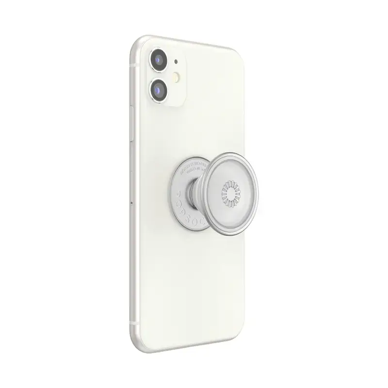 Grip PopSockets PlantCore by Popsockets — universalus telefono laikiklis, pilkas permatomas, 38,8×7,7 mm