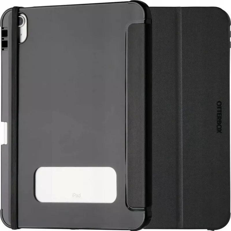 Apsauginis atverčiamas dėklas OTTERBOX React Series, skirtas Apple 10,9 colio iPad 10th Generation, juodas