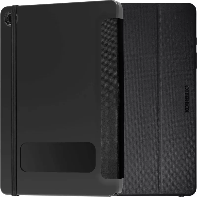 Planšečių dėklas OTTERBOX React Folio Series juodas, skirtas „Samsung Galaxy Tab A9+“ (folio tipo dangtelis, apsauginis korpusas)