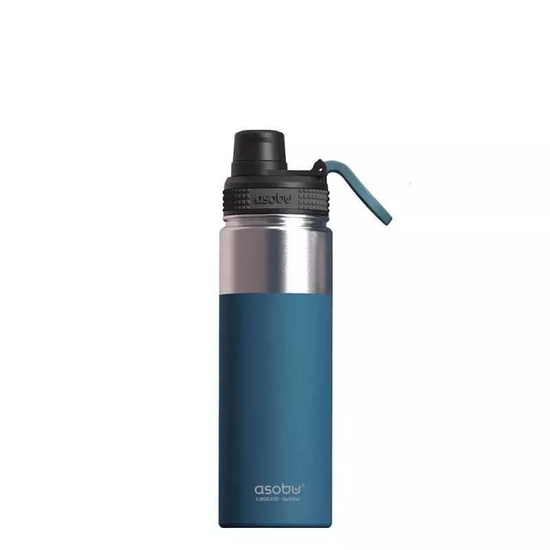 Asobu Alpine Flask 530 ml nerūdijančio plieno mėlynas žygių butelis