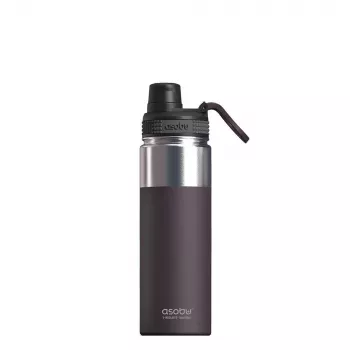 Terminis buteliukas asobu Alpine Flask Hiking 530 ml nerūdijantis plienas Burgundinė, 235 mm aukštis, 7,6 cm skersmuo