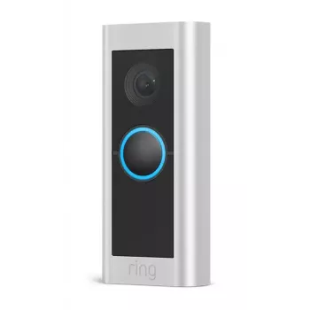 Video durų skambutis RING Video Doorbell Pro 2 Hardwired – nikelio atlasinis plienas, laidinis Wi‑Fi, 150°×150° matymo laukas, 16–24V AC