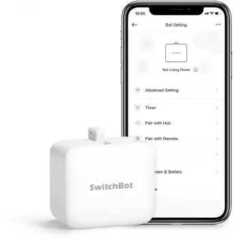 Robotinis mygtukų spaudiklis „SwitchBot Bot“, gamintojas – „Switchbot“, modelis – „SwitchBot-S1W“, baltas