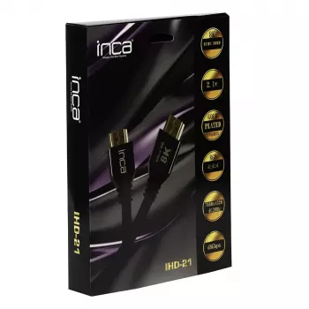 Inca IHD-21 HDMI laidas 2 m HDMI Type A 3 x HDMI Type A juodas