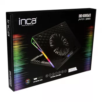 Nešiojamojo kompiuterio stovas Inca INC-608GMS Juoda 43,2 cm 17 colių