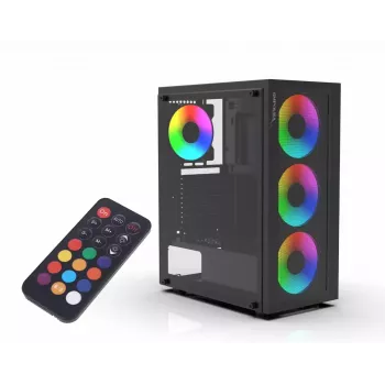 PC korpusas Inca EMG-15XN Midi Tower juodas