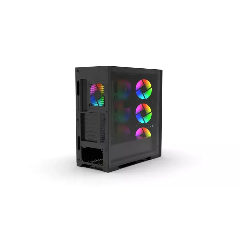 PC korpusas Inca EMG-15XB Midi Tower Juoda