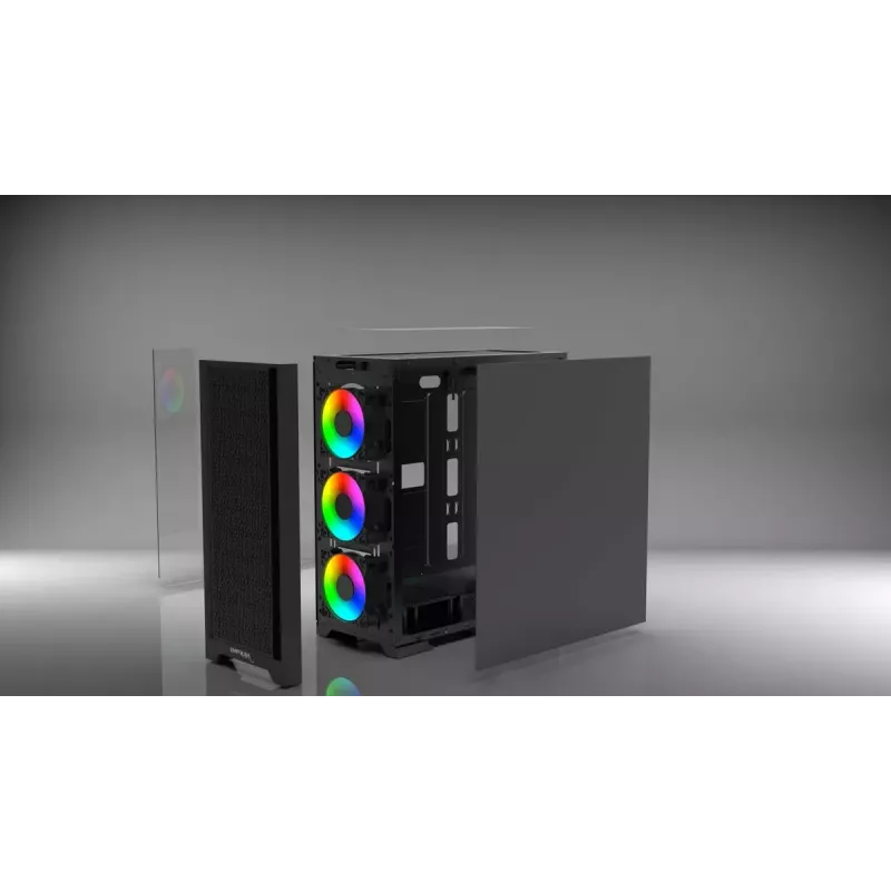 PC korpusas Inca EMG-15XB Midi Tower Juoda