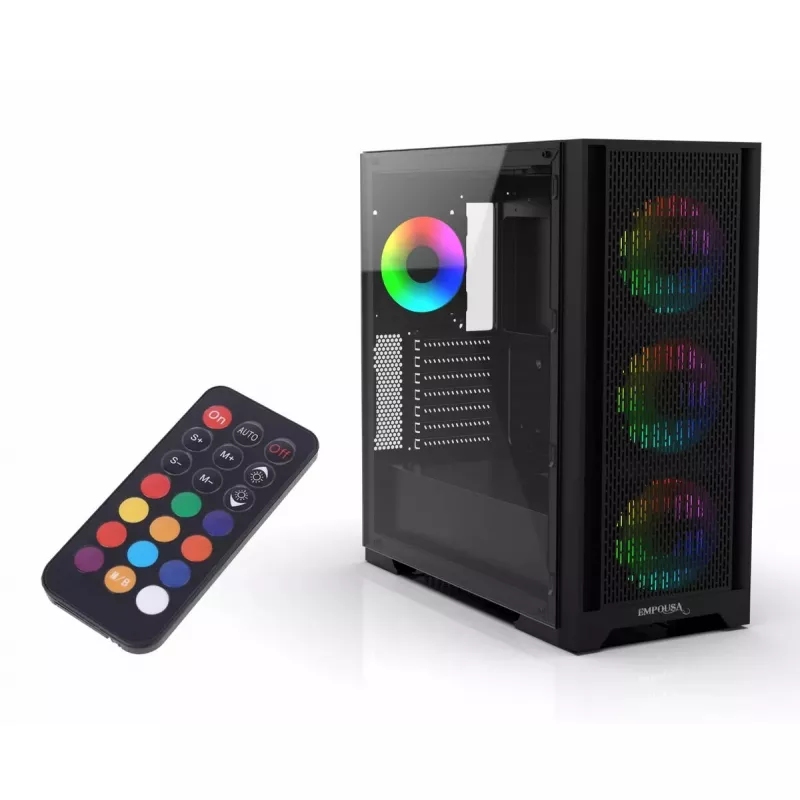 PC korpusas Inca EMG-15XB Midi Tower Juoda