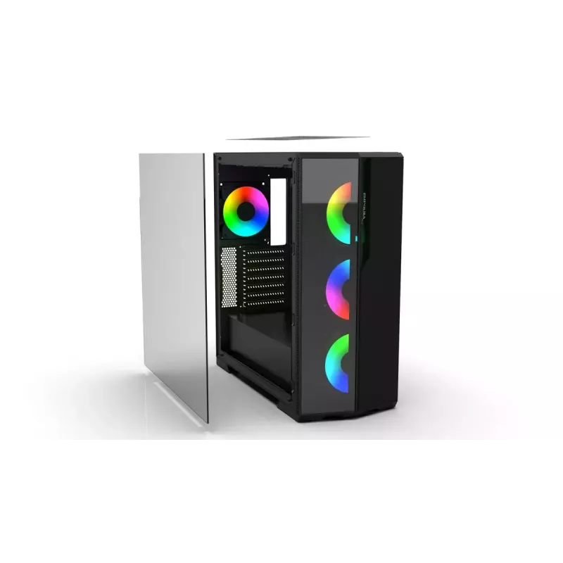 PC korpusas Inca EMG-17XN Midi Tower Juoda