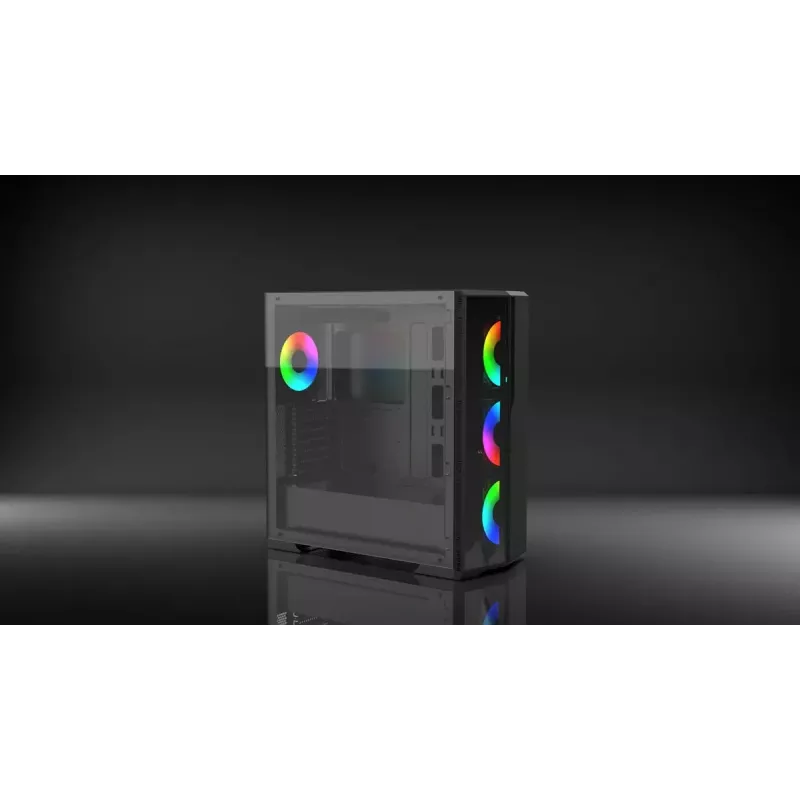 PC korpusas Inca EMG-17XN Midi Tower Juoda