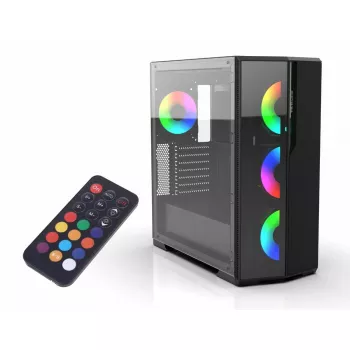 PC korpusas Inca EMG-17XN Midi Tower Juoda