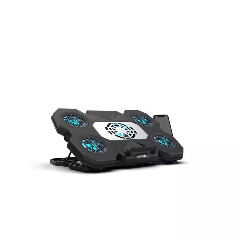 Nešiojamojo kompiuterio aušinimo padėklas INCA INC-614GMS, ergonomiškas dizainas, tylus veikimas