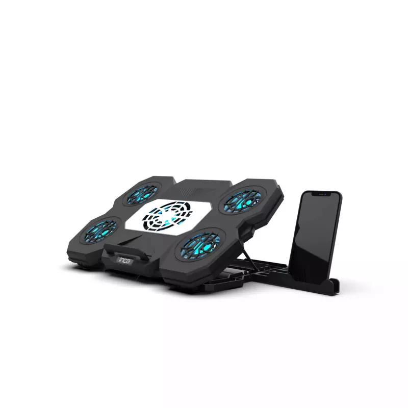 Nešiojamojo kompiuterio aušinimo padėklas INCA INC-614GMS, ergonomiškas dizainas, tylus veikimas