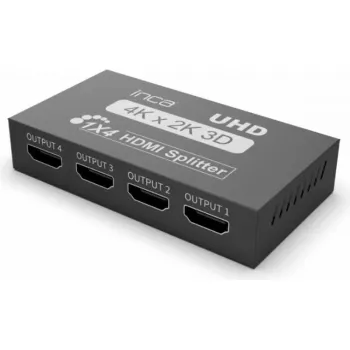 HDMI skirstytuvas INCA IHSK-430 HDMI 1.4b, palaikantis 4K išvestį į kelis ekranus