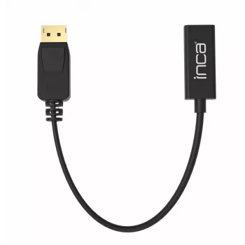 Vaizdo kabelio adapteris Inca IDTH-05 0,2 m DisplayPort į HDMI A tipo juodas