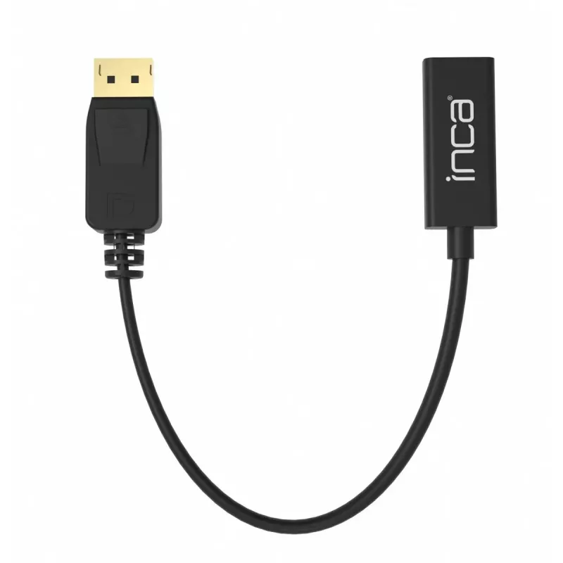 Vaizdo kabelio adapteris Inca IDTH-05 0,2 m DisplayPort į HDMI A tipo juodas