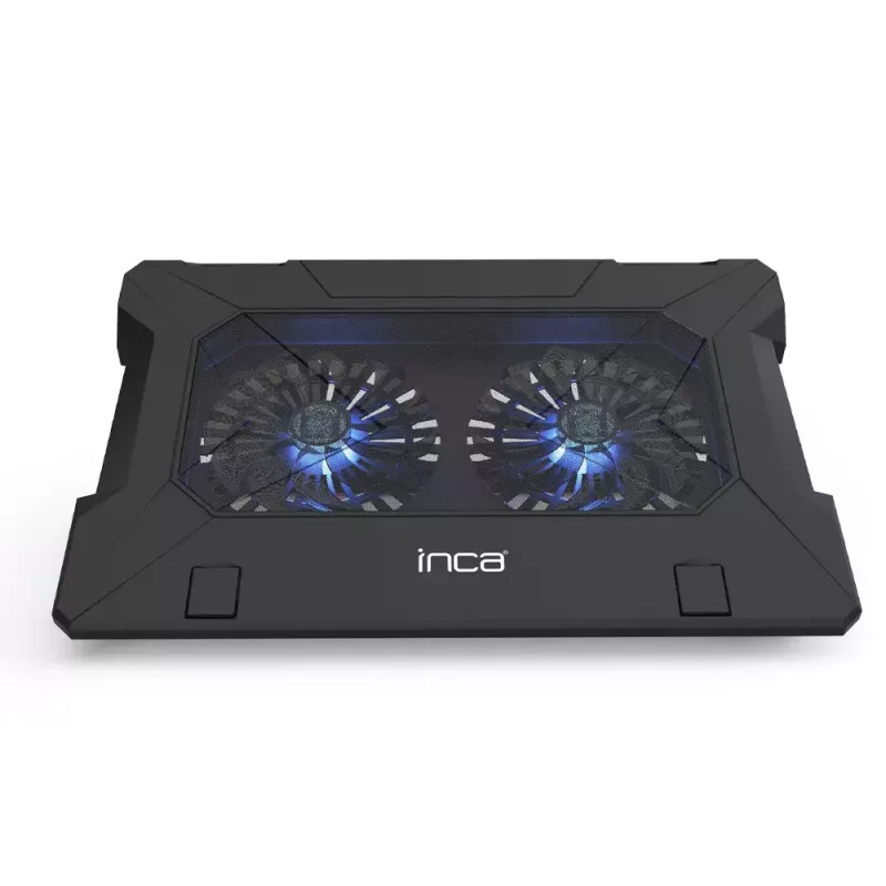 Nešiojamojo kompiuterio aušinimo padėklas Inca INC-321RX 43,2 cm 2 ventiliatoriai Juoda
