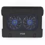 Nešiojamojo kompiuterio aušinimo padėklas Inca INC-321RX 43,2 cm 2 ventiliatoriai Juoda