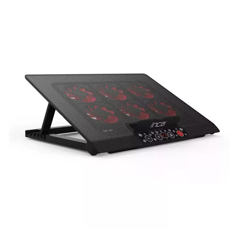 Nešiojamojo kompiuterio aušinimo padėklas Inca INC-601GMS 43,2 cm 6 ventiliatoriai USB juodas