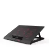 Nešiojamojo kompiuterio aušinimo padėklas Inca INC-601GMS 43,2 cm 6 ventiliatoriai USB juodas
