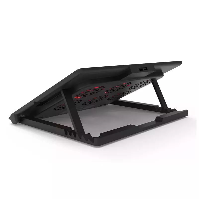 Nešiojamojo kompiuterio aušinimo padėklas Inca INC-601GMS 43,2 cm 6 ventiliatoriai USB juodas