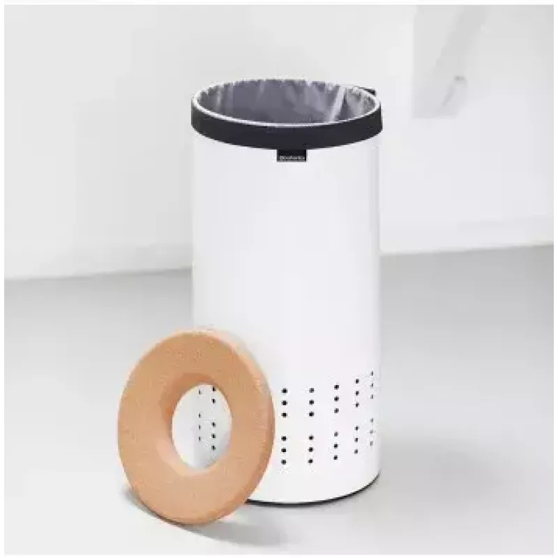 Skalbinių krepšys Brabantia 104367 ruda balta Aukštis 665 mm Skersmuo 30 cm