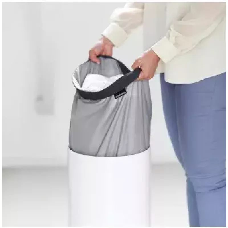 Skalbinių krepšys Brabantia 104367 ruda balta Aukštis 665 mm Skersmuo 30 cm