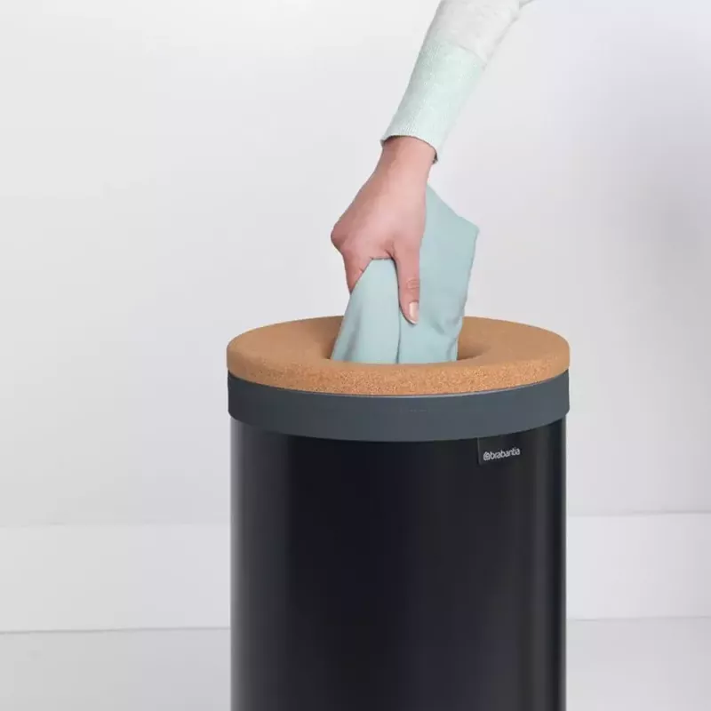 Skalbinių krepšys Brabantia 120008 35L apvalus juodas