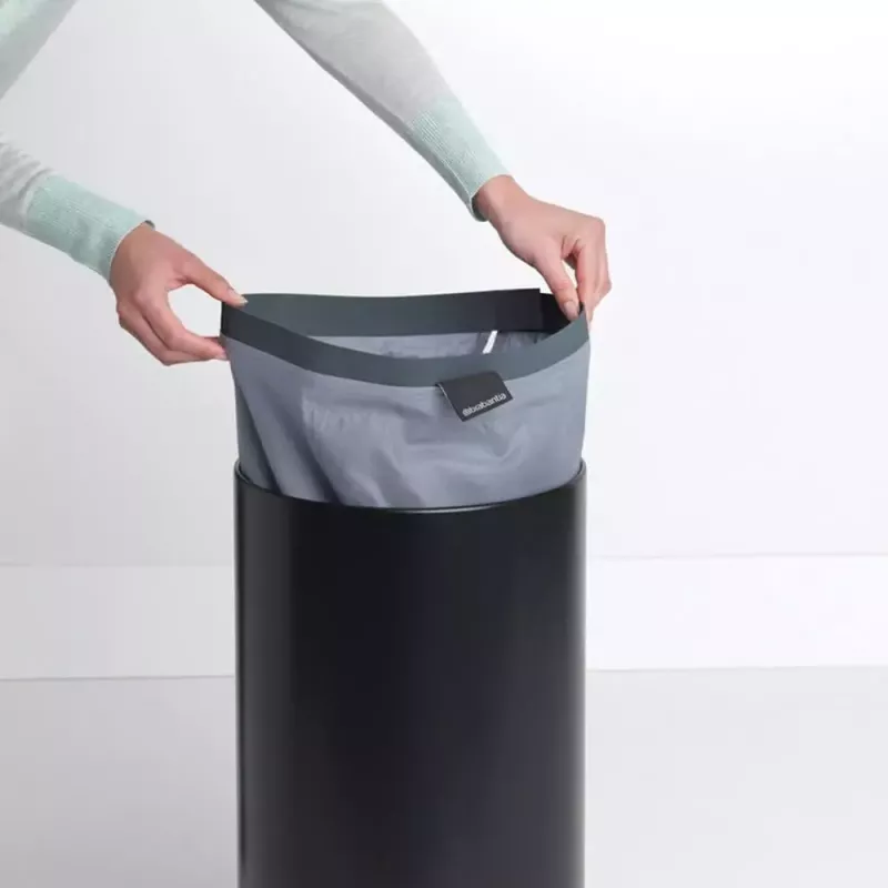 Skalbinių krepšys Brabantia 120008 35L apvalus juodas