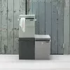 Brabantia 120442 skalbinių krepšys, 35 L, stačiakampis, juodas
