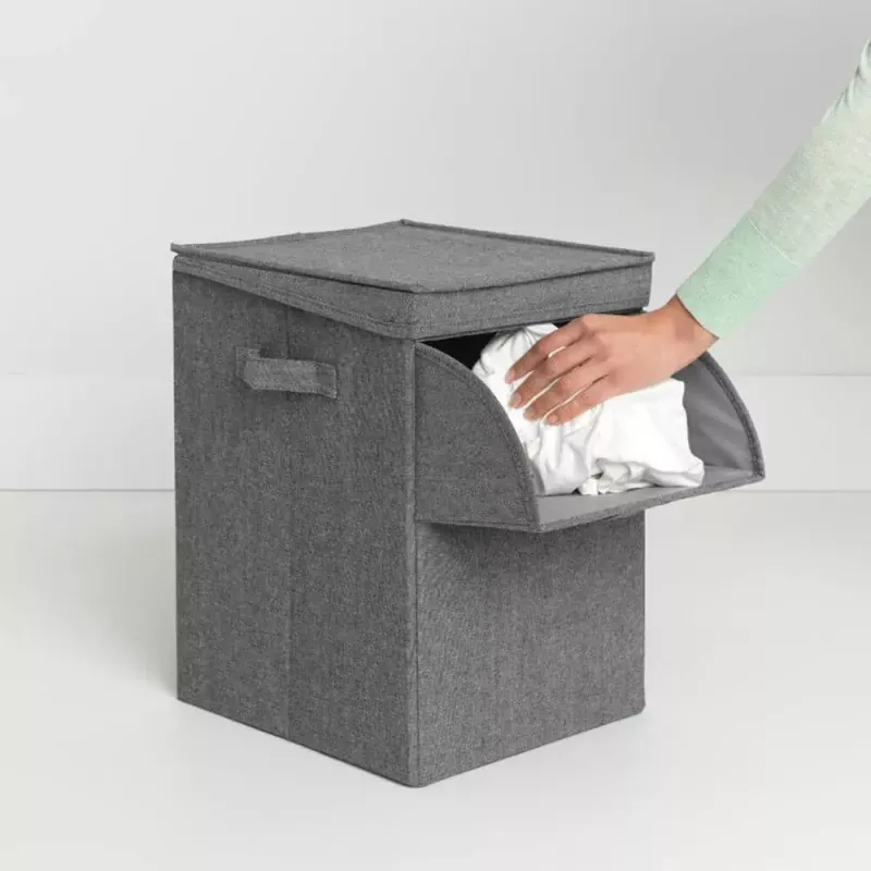 Brabantia 120442 skalbinių krepšys, 35 L, stačiakampis, juodas