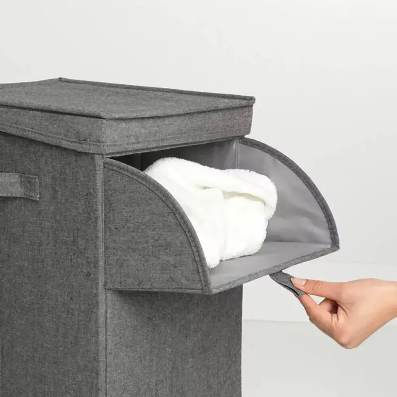 Brabantia 120442 skalbinių krepšys, 35 L, stačiakampis, juodas