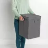 Brabantia 120442 skalbinių krepšys, 35 L, stačiakampis, juodas