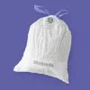 Šiukšlių maišeliai BRABANTIA 138164, 20 L, balti, plastikiniai, 40 vnt., 545×435 mm