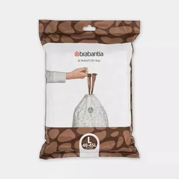 Šiukšlių maišai BRABANTIA 138645 40–45 l šiukšliadėžėms, pakuotėje 40 vnt.