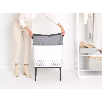 Skalbinių dėžė Brabantia Bo 60L stačiakampė MDF 200502
