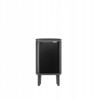 Šiukšliadėžė BRABANTIA BO 4L matinė juoda, modelis 22 70 28, 4 litrų atliekų dėžė