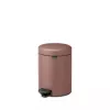 Šiukšliadėžė BRABANTIA NewIcon 5 L, satininė taupe — pedalų dėžė mažoms erdvėms