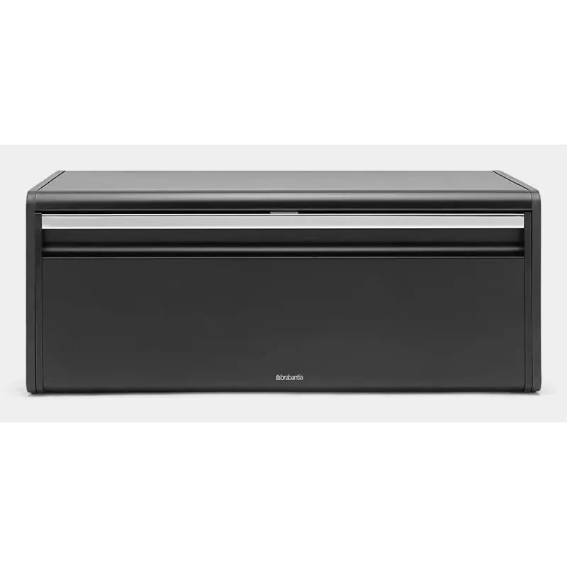 Duonos dėžė Brabantia 236860 stačiakampė juoda plieninė 465x250x187 mm