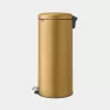 Atliekų konteineris Brabantia 238765 apvalus plieninis auksinis skersmuo 29,3 cm gylis 380 mm aukštis 679 mm